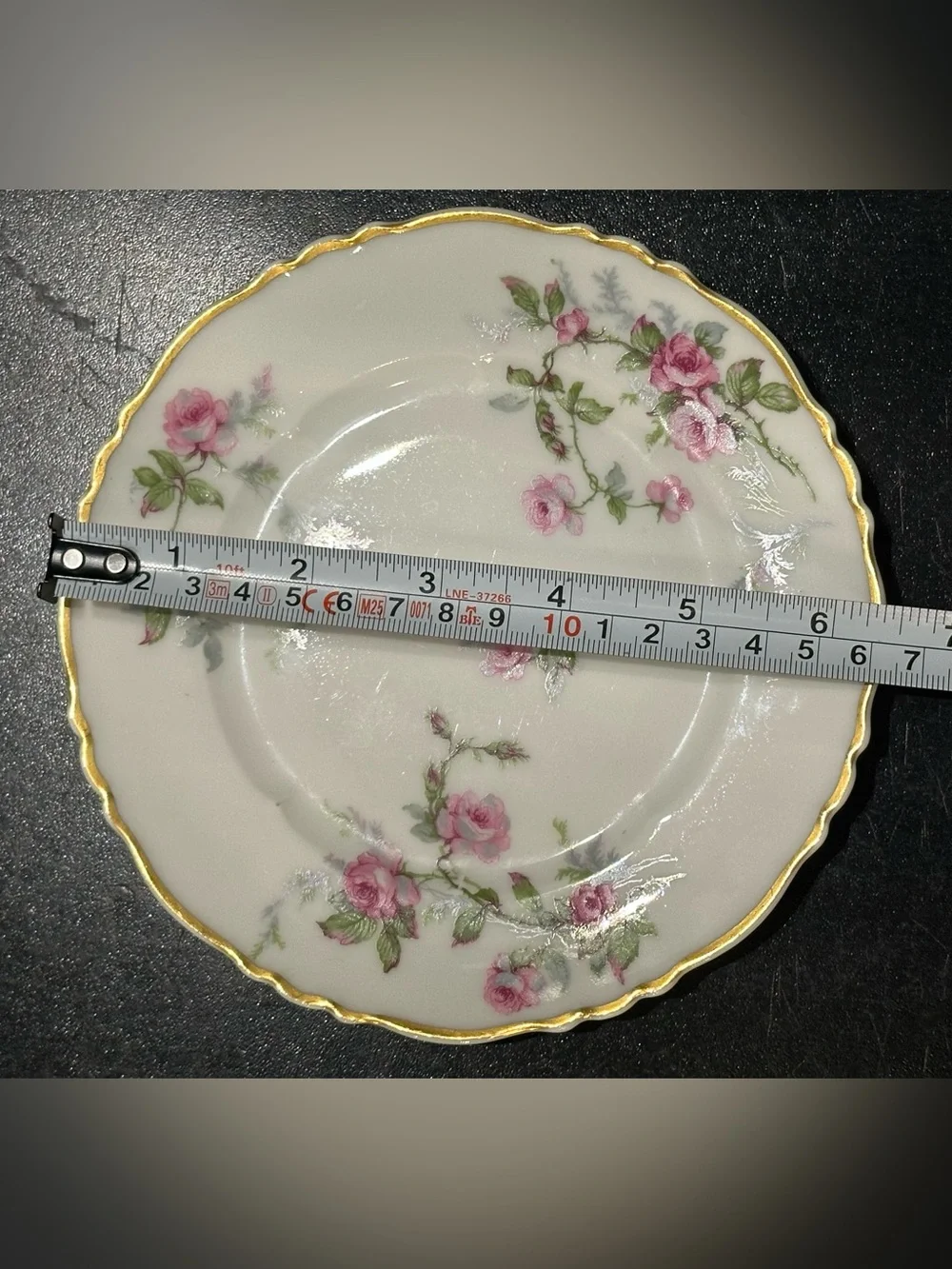 LIMOGES FRANCE TEA SERVICE FOR 8 HAVILAND SYLVIA CUPS SAUCERS PLATES SHABBY CHIC